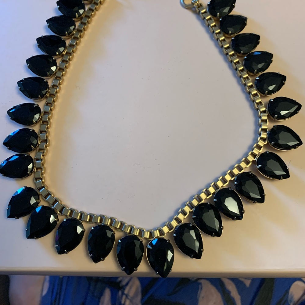 Loren Hope Black and Gold Sylvia Necklace